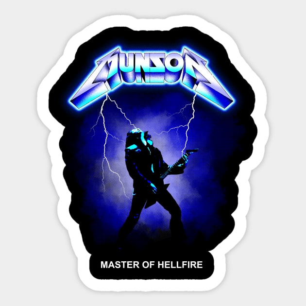 Master of Hellfire Sticker by RetroDivision